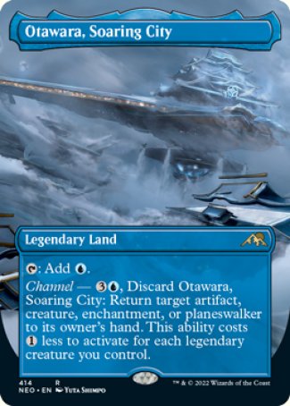 Otawara, Soaring City proxy card MTG Kamigawa: Neon Dynasty