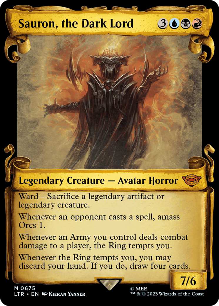 Sauron, the Dark Lord MTG proxy card