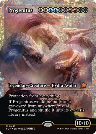 Progenitus proxy card MTG Foundations