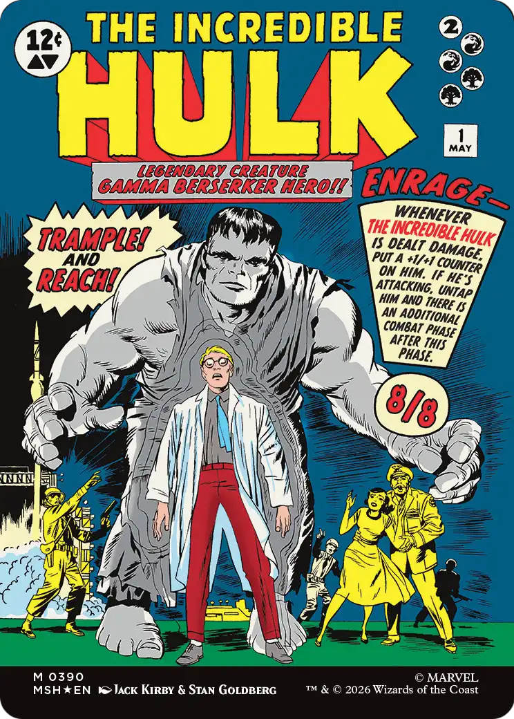 The Incredible Hulk - back face MTG proxy card