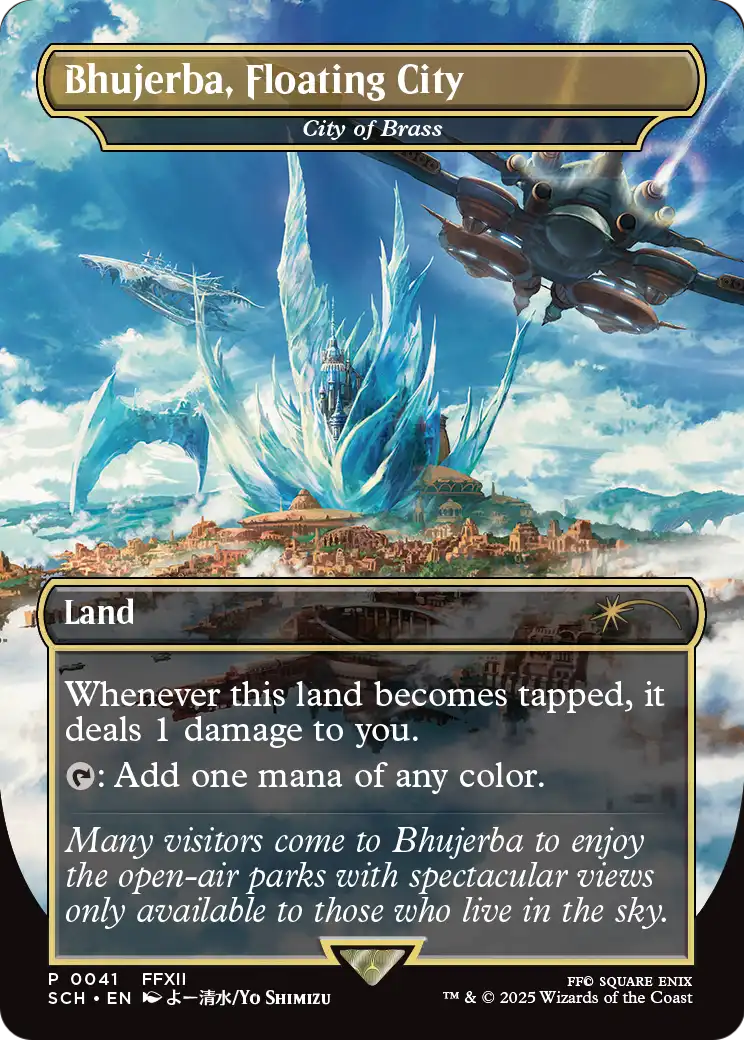 City of Brass “Bhujerba, Floating City” MTG proxy card