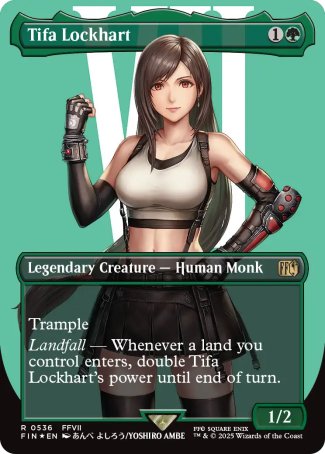 Tifa Lockhart proxy card MTG Final Fantasy