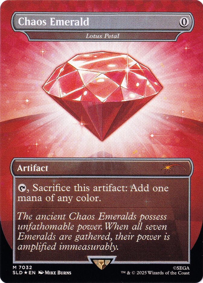 Lotus Petal “Chaos Emerald” MTG proxy card