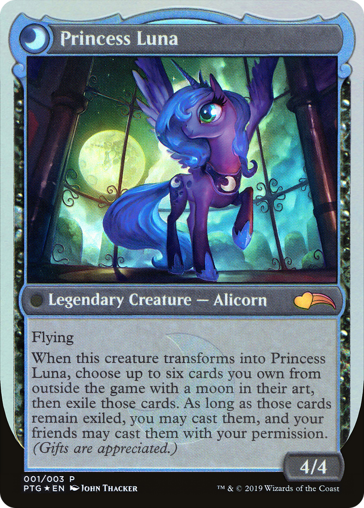 Princess Luna - back face MTG proxy card