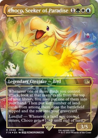 Choco, Seeker of Paradise proxy card MTG Final Fantasy