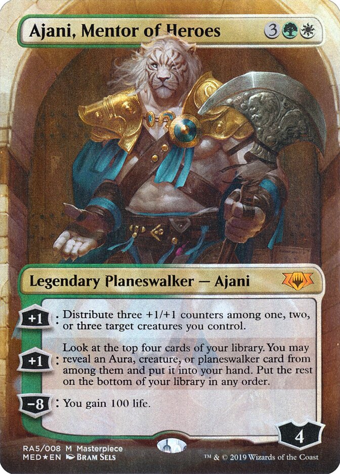 Ajani, Mentor of Heroes MTG proxy card