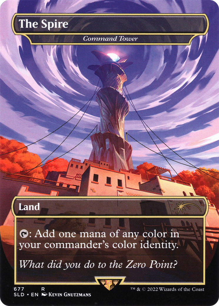 Command Tower “The Spire” MTG proxy card