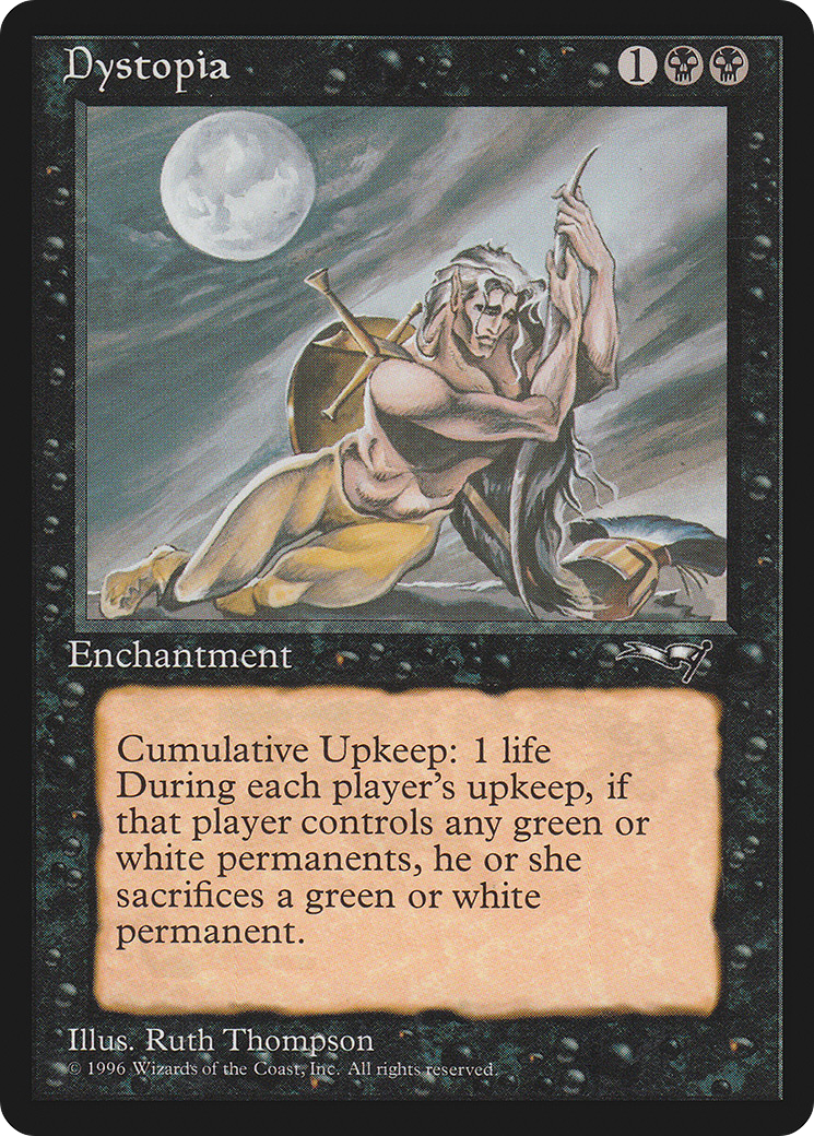 Dystopia MTG proxy card