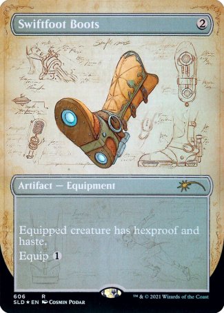 Swiftfoot Boots proxy card MTG Secret Lair Drop