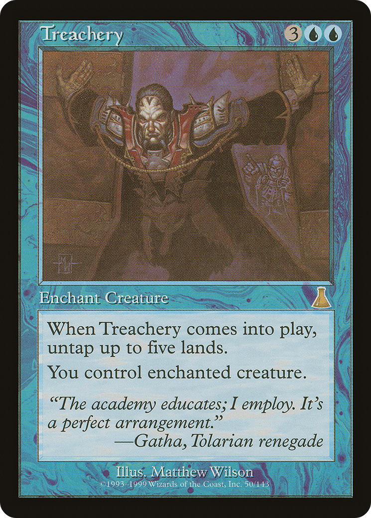 Treachery MTG proxy card