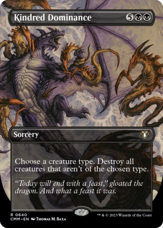 Kindred Dominance proxy card MTG Commander Masters