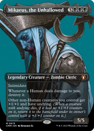 Mikaeus, the Unhallowed proxy card MTG Commander Masters