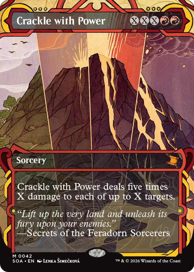 Crackle with Power MTG proxy card