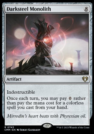 Darksteel Monolith proxy card MTG Commander Masters