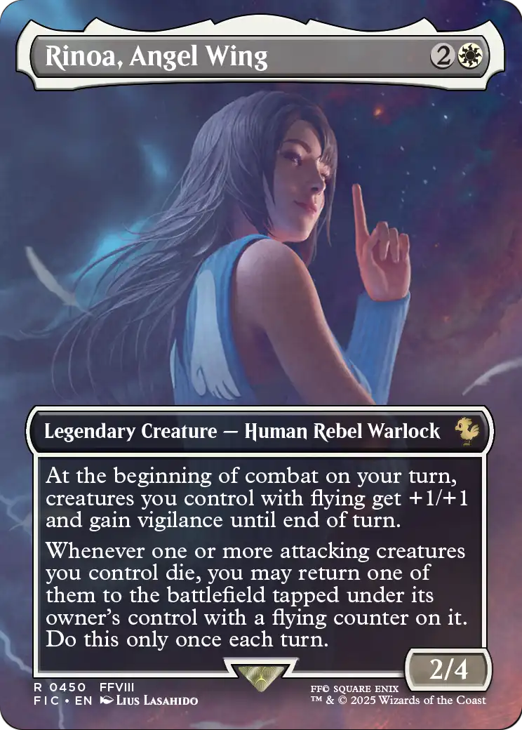 Rinoa, Angel Wing MTG proxy card