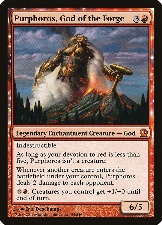 Purphoros, God of the Forge MTG proxy card