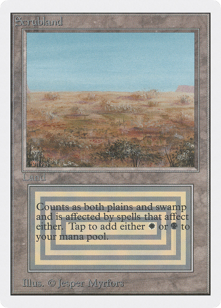Scrubland MTG proxy card