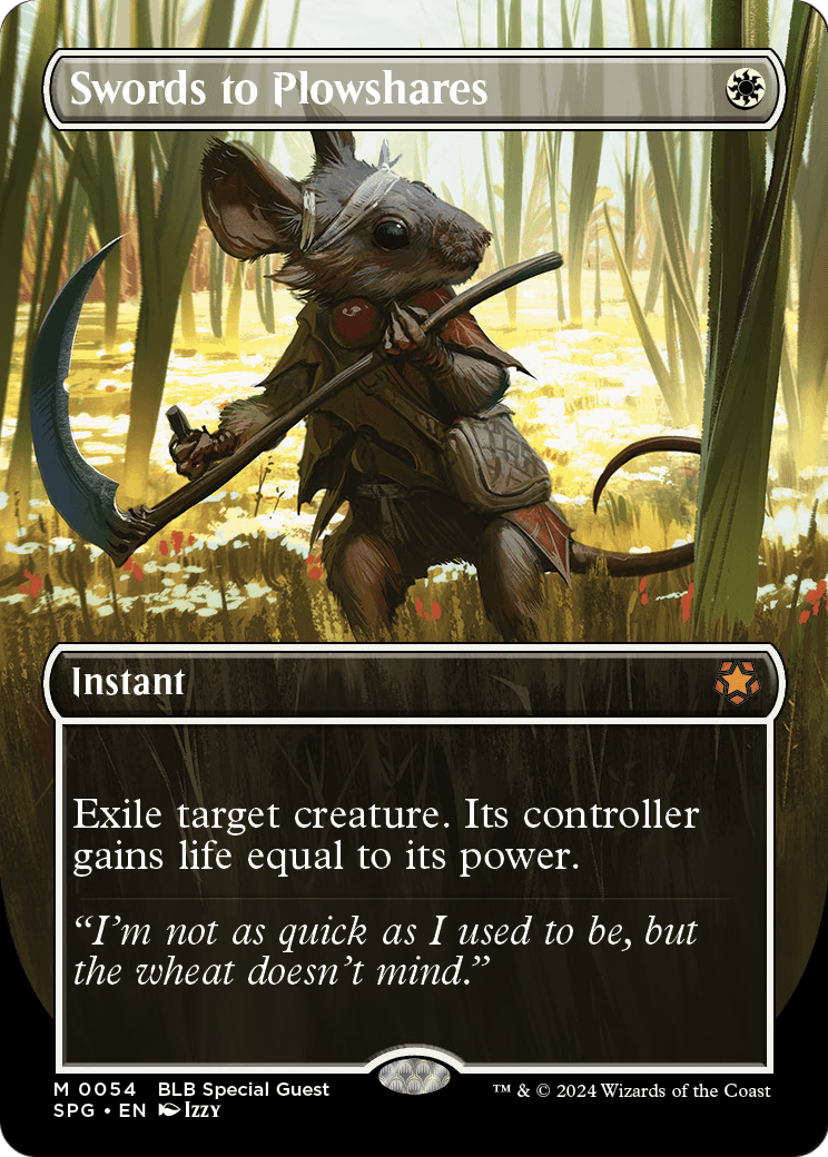 Swords to Plowshares MTG proxy card