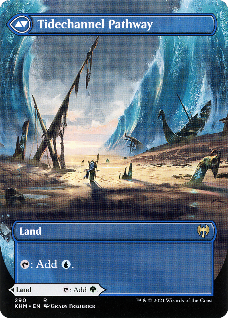Tidechannel Pathway - back face MTG proxy card