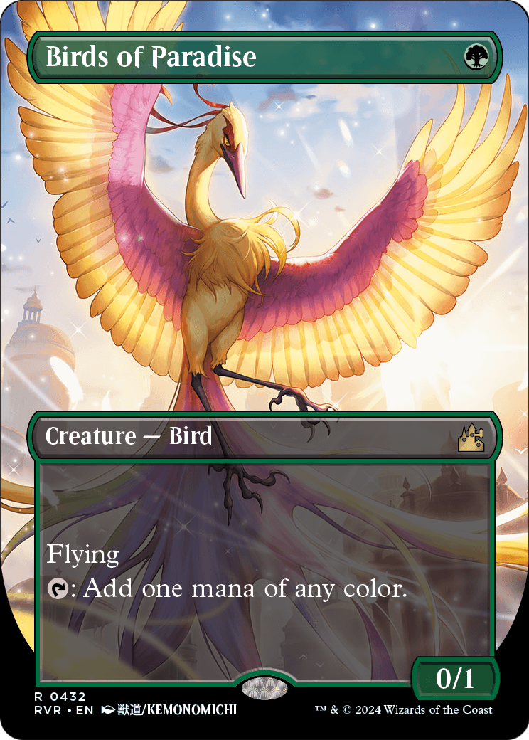 Birds of Paradise MTG proxy card