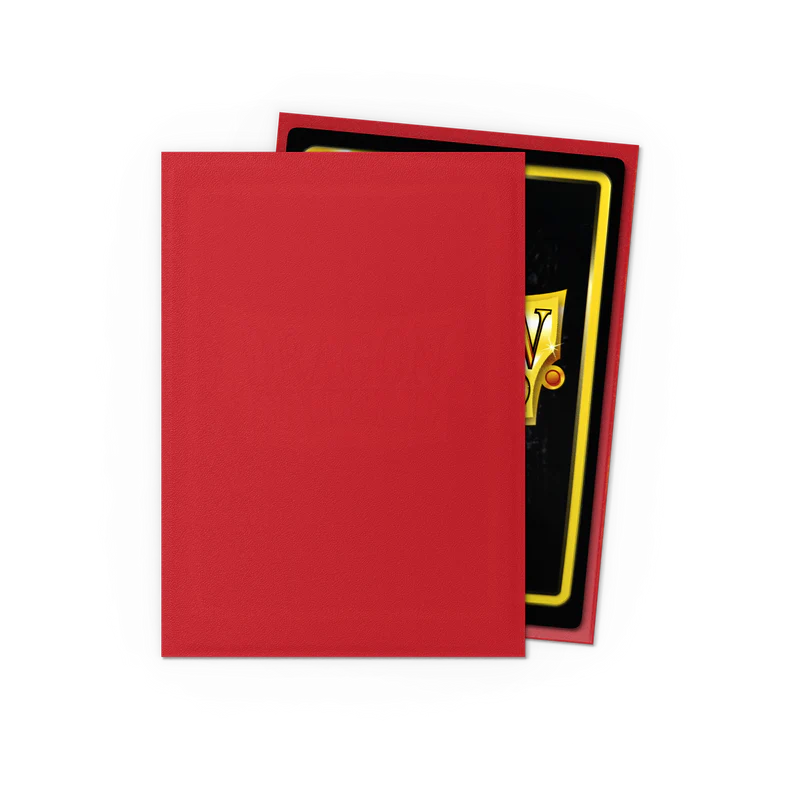 Dragon Shield Matte Crimson card sleeves 100 standard size sleeves 63x88 mm