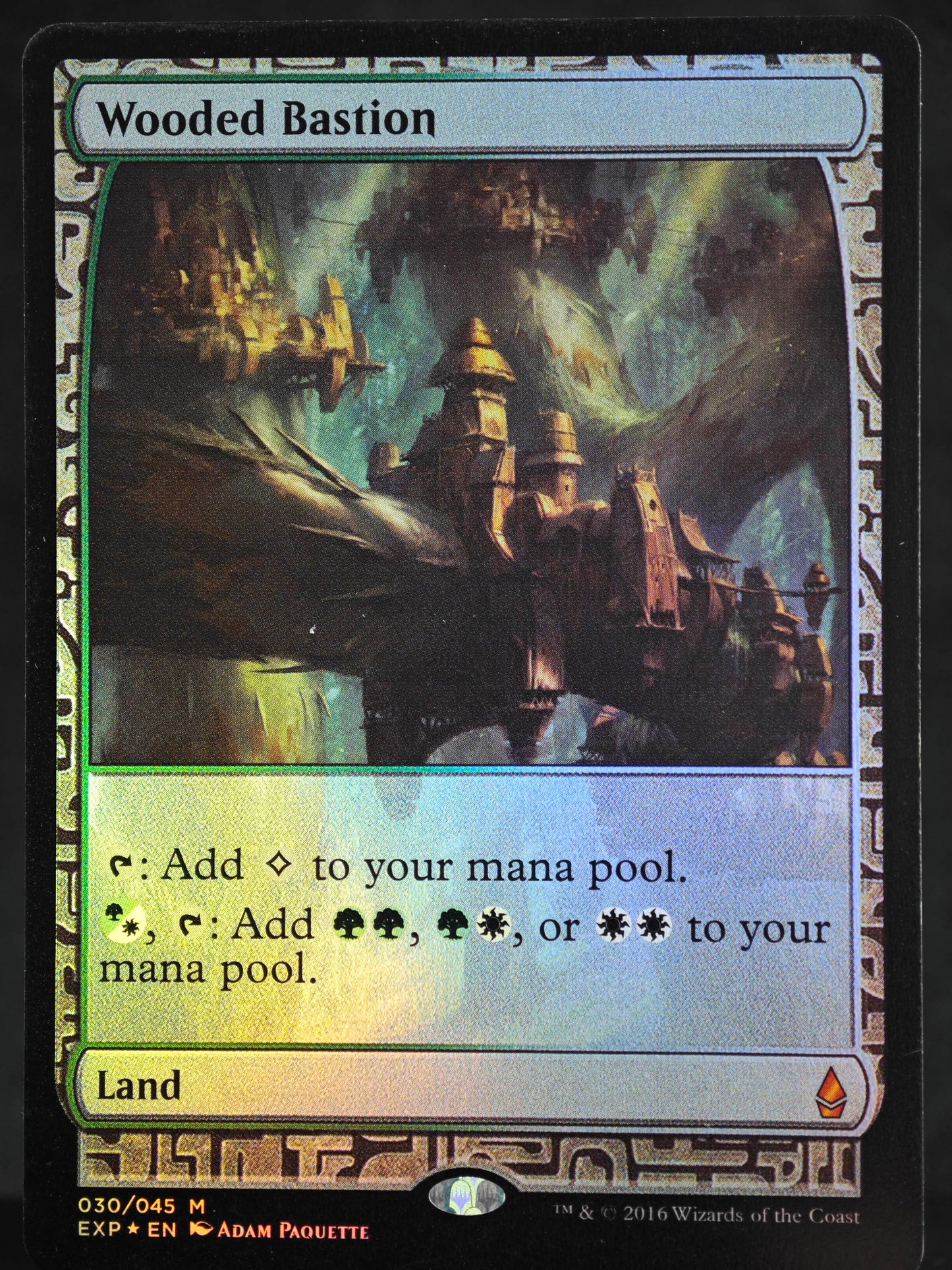Wooded Bastion proxy card MTG Zendikar Expeditions