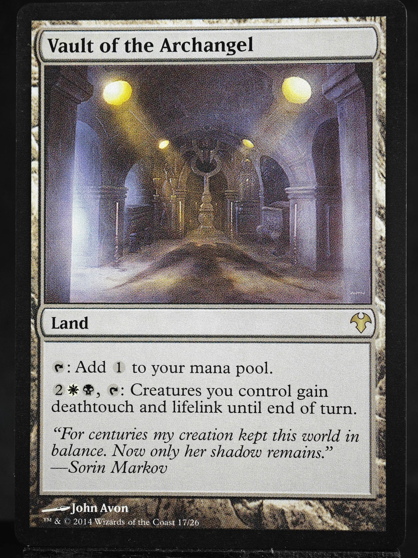 Vault of the Archangel proxy card MTG Modern Event Deck 2014