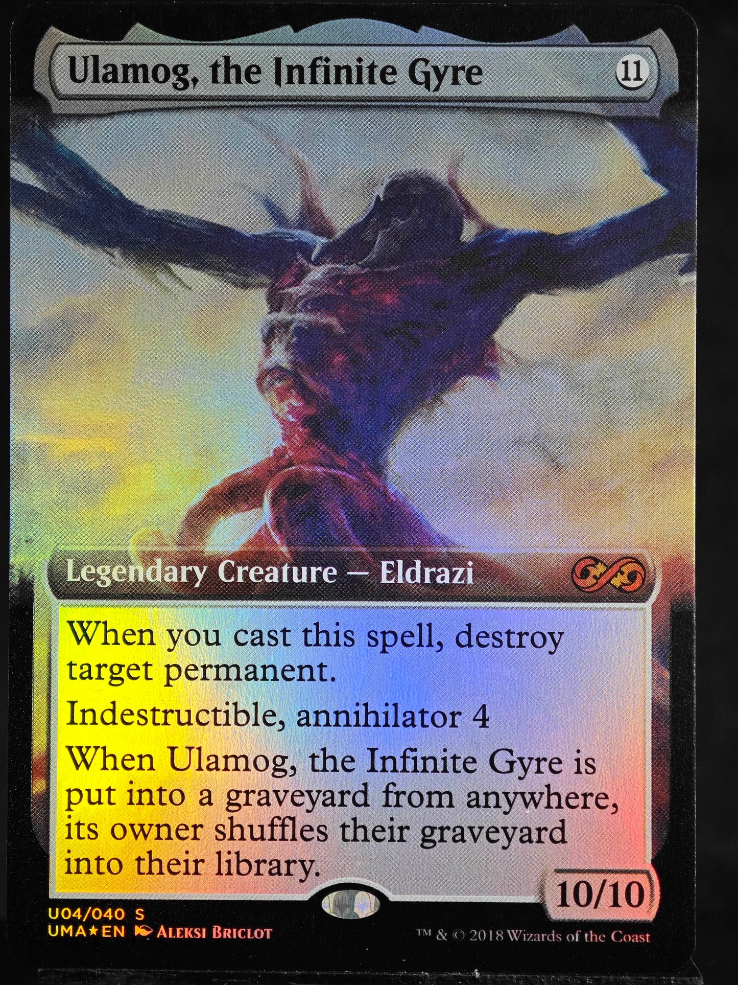 Ulamog, the Infinite Gyre proxy card MTG Ultimate Box Topper