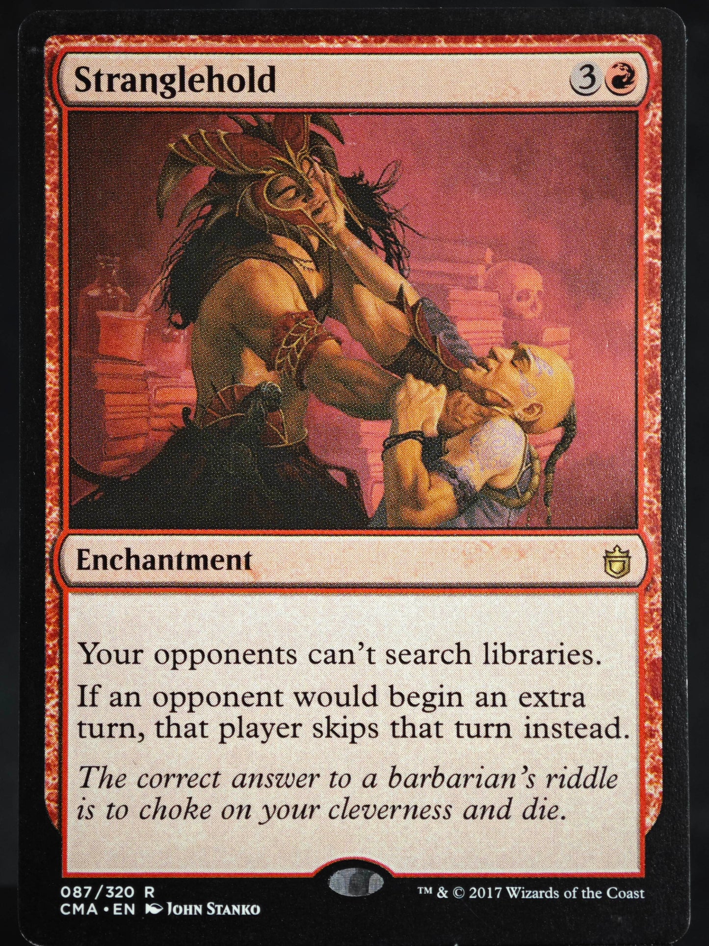 Stranglehold proxy card MTG Commander Anthology