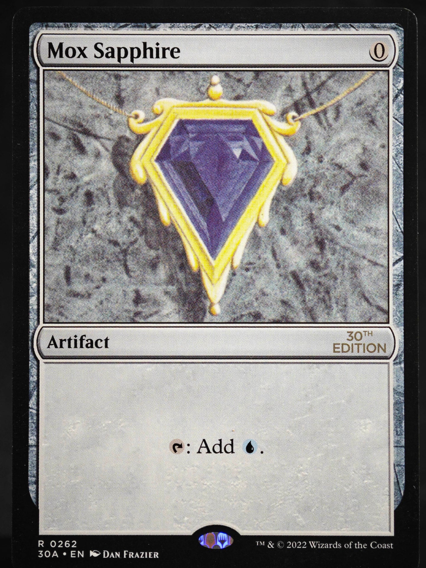 Mox Sapphire proxy card MTG 30th Anniversary Edition