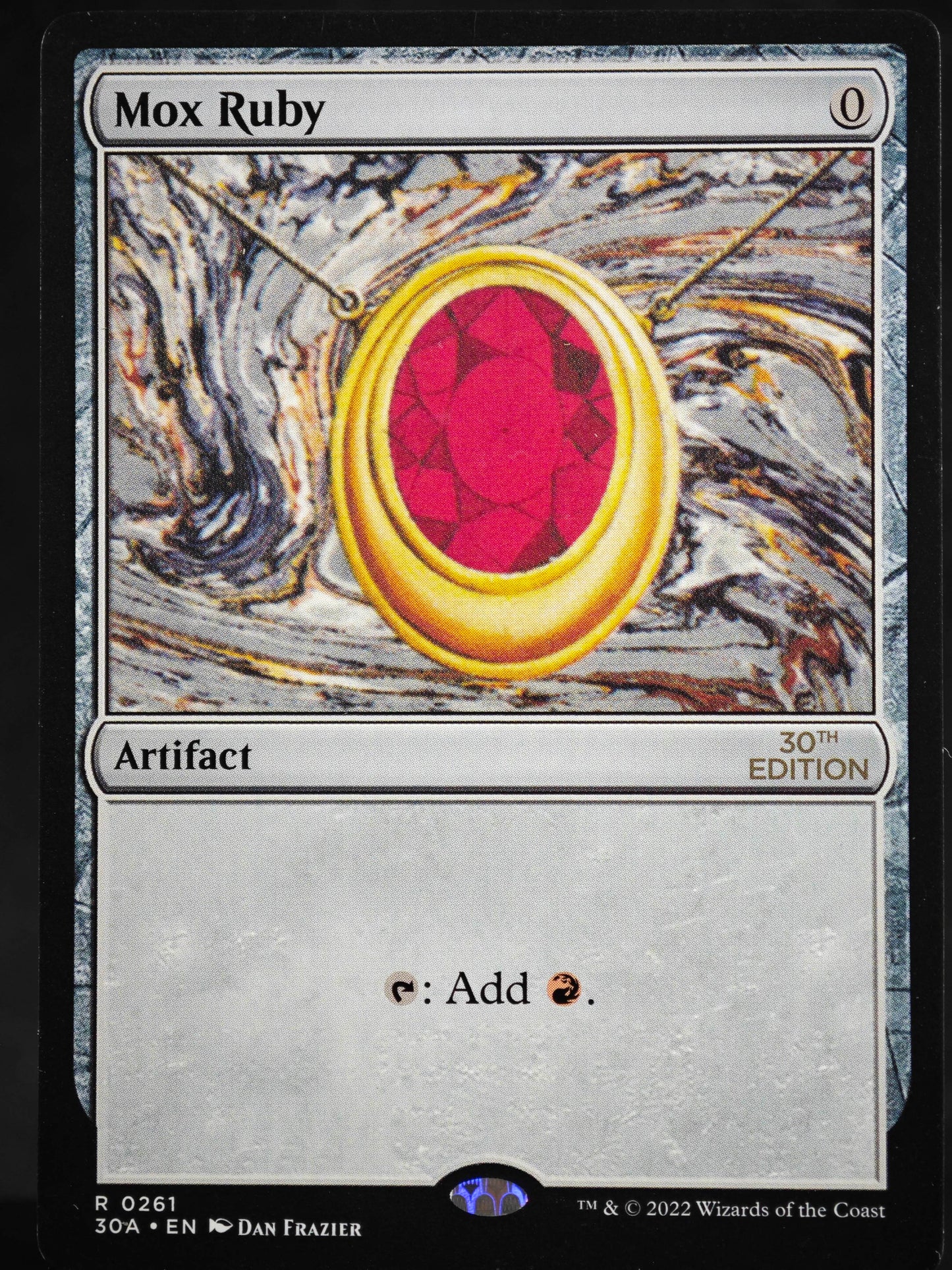 Mox Ruby proxy card MTG 30th Anniversary Edition