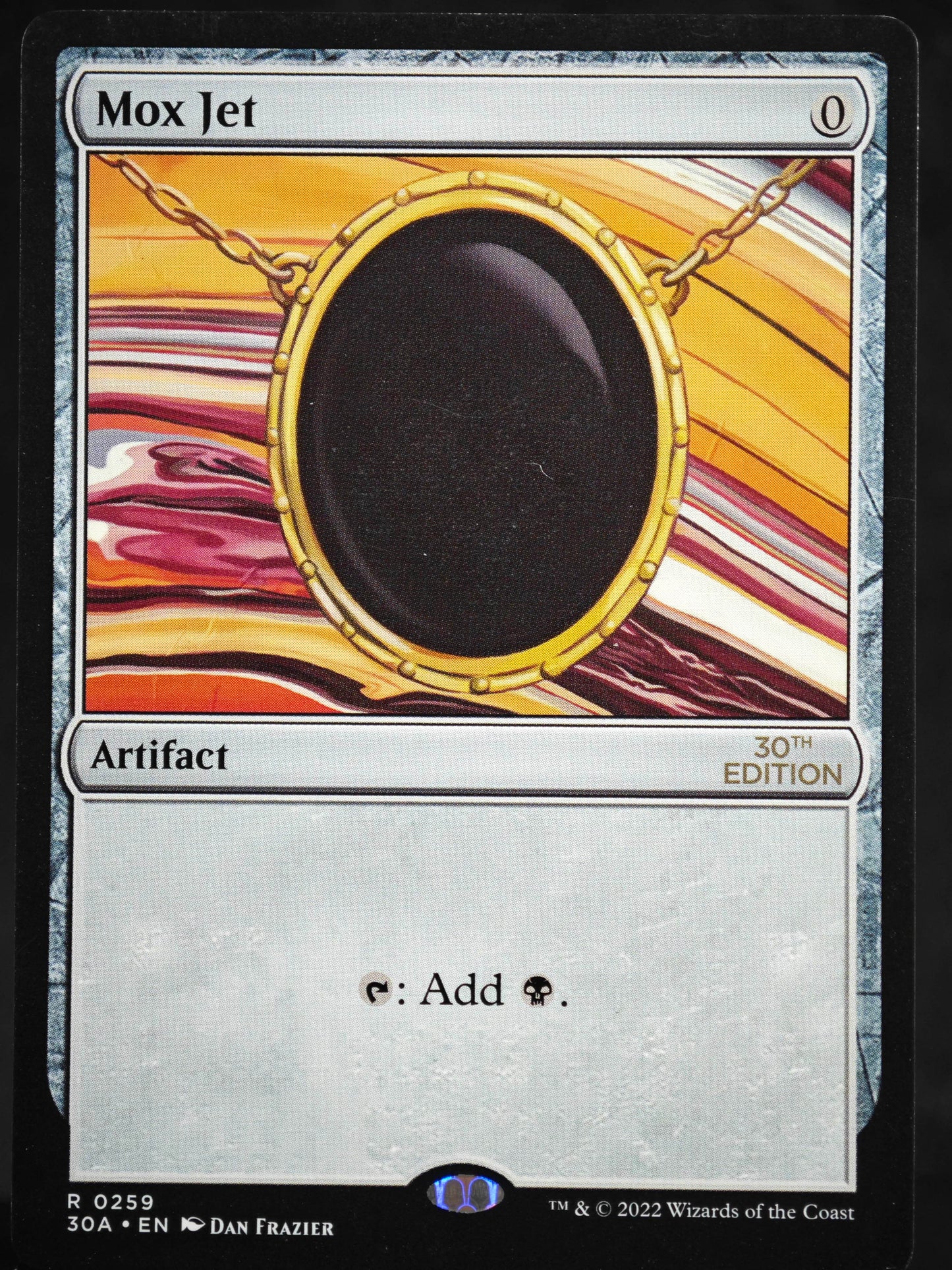 Mox Jet proxy card MTG 30th Anniversary Edition