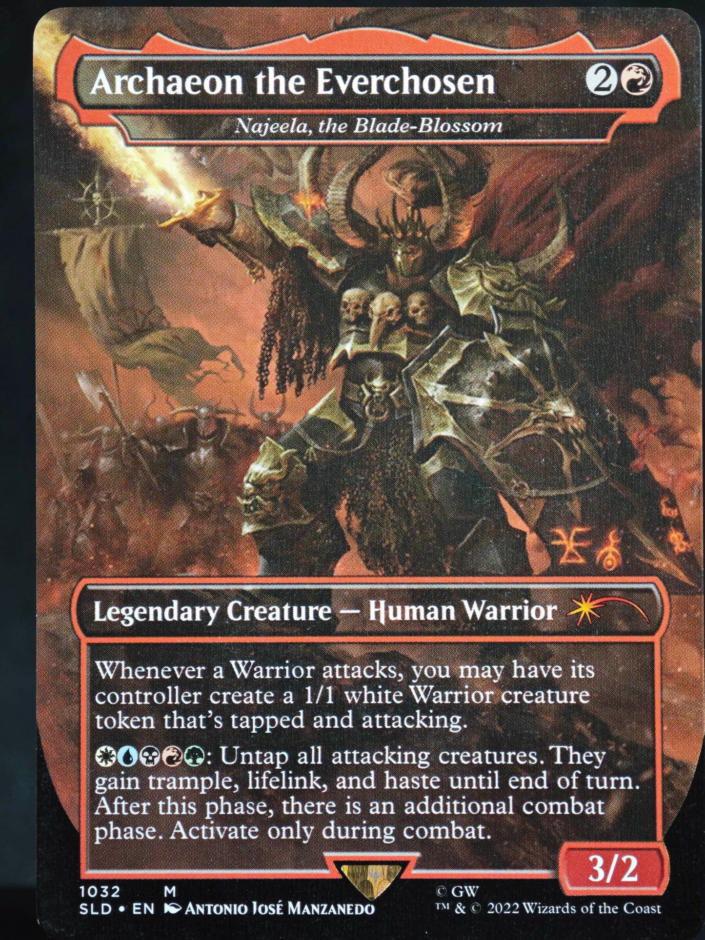 Archaeon the Everchosen // Najeela, the Blade-Blossom proxy card MTG Secret Lair Drop