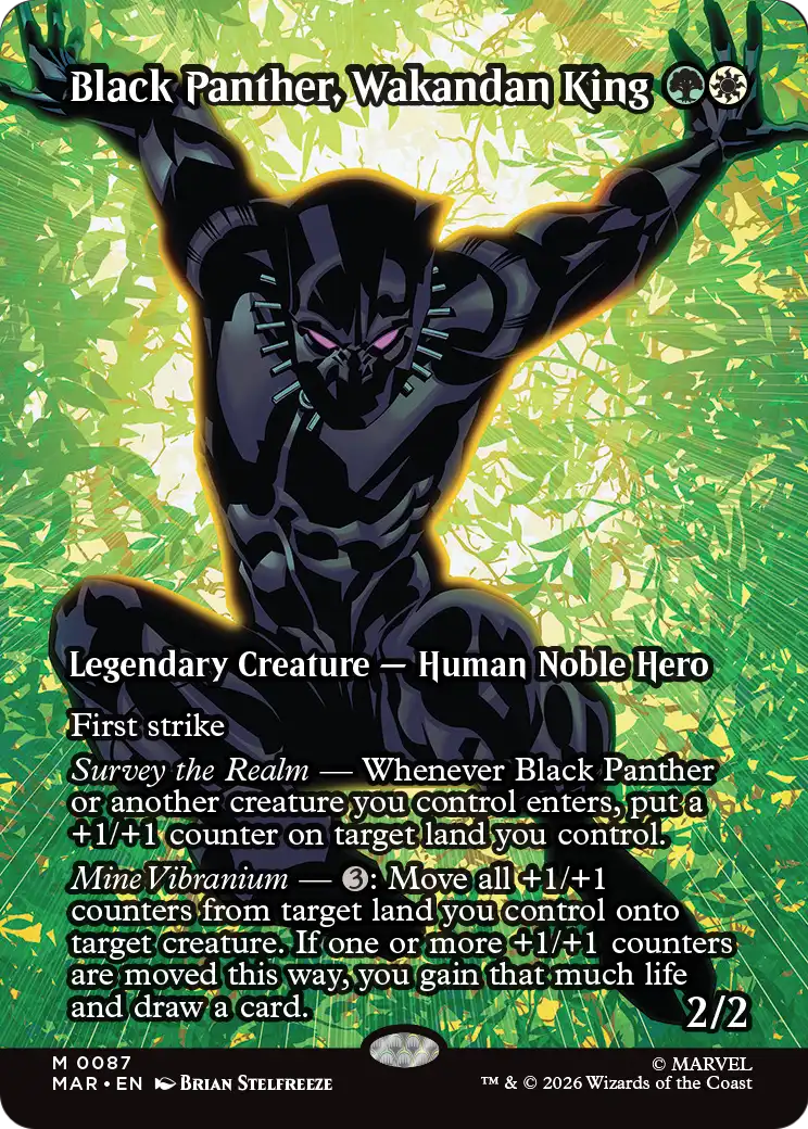 Black Panther, Wakandan King MTG proxy card