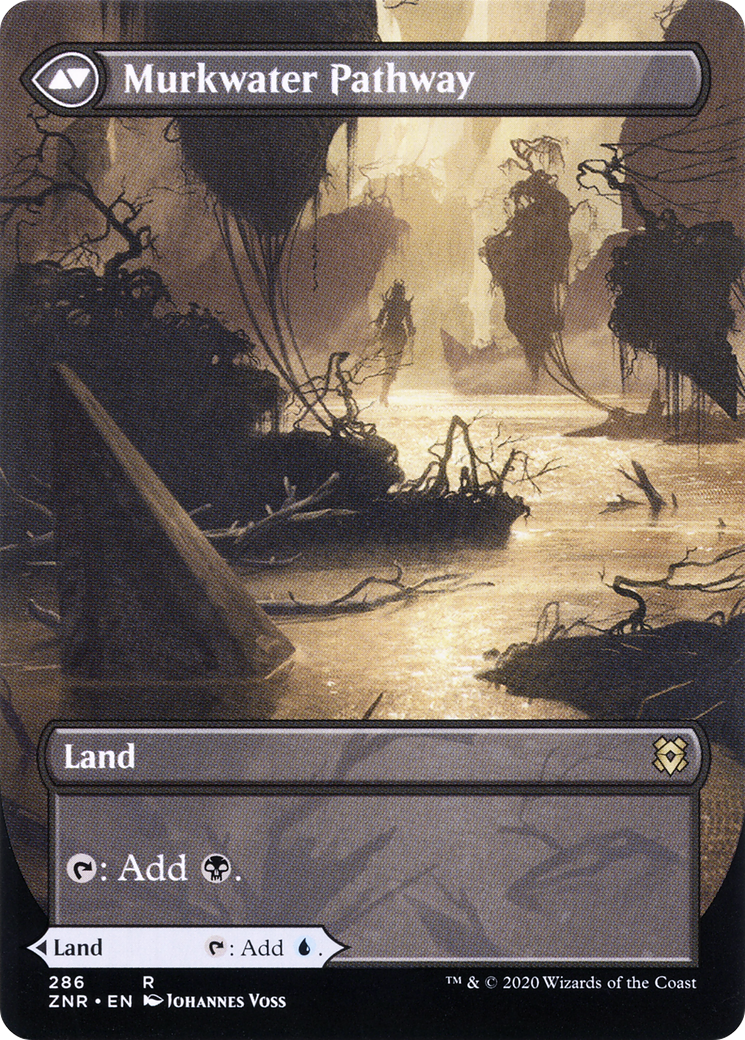 Murkwater Pathway - back face MTG proxy card