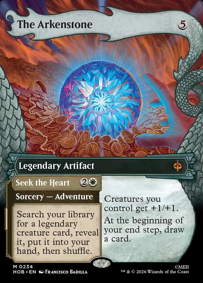 The Arkenstone // Seek the Heart MTG proxy card