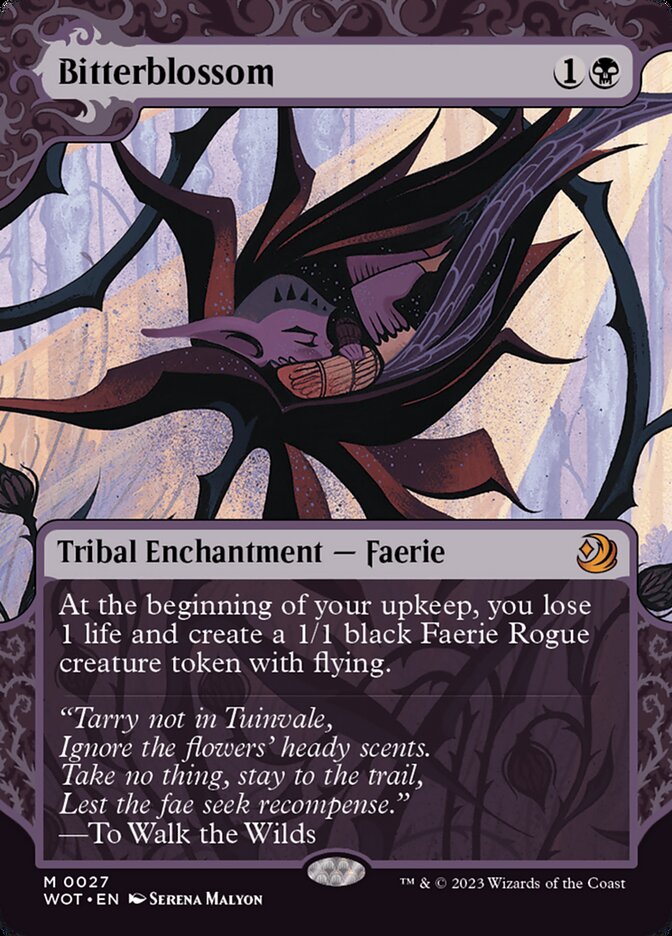 Bitterblossom MTG proxy card