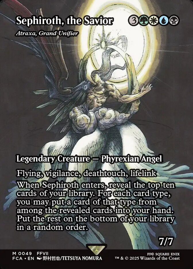 Atraxa, Grand Unifier “Sephiroth, the Savior” MTG proxy card