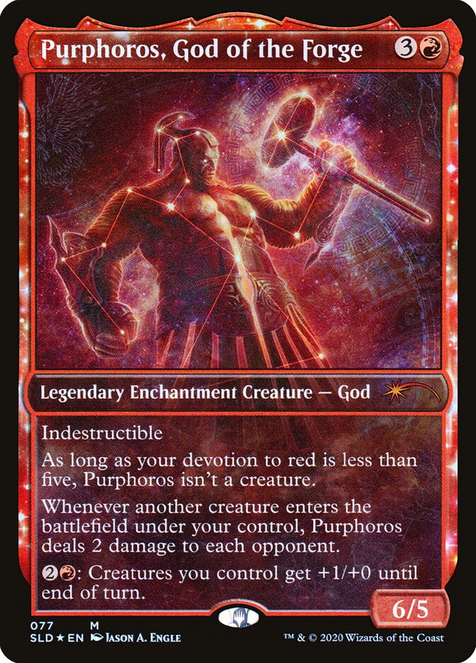 Purphoros, God of the Forge MTG proxy card