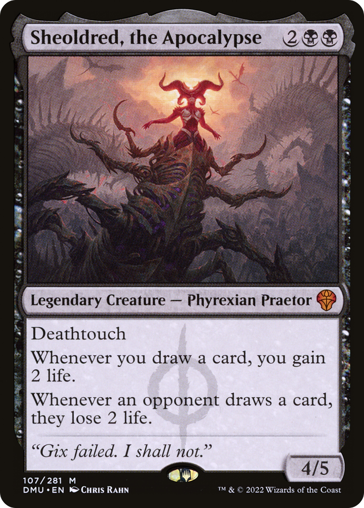 Sheoldred, the Apocalypse MTG proxy card