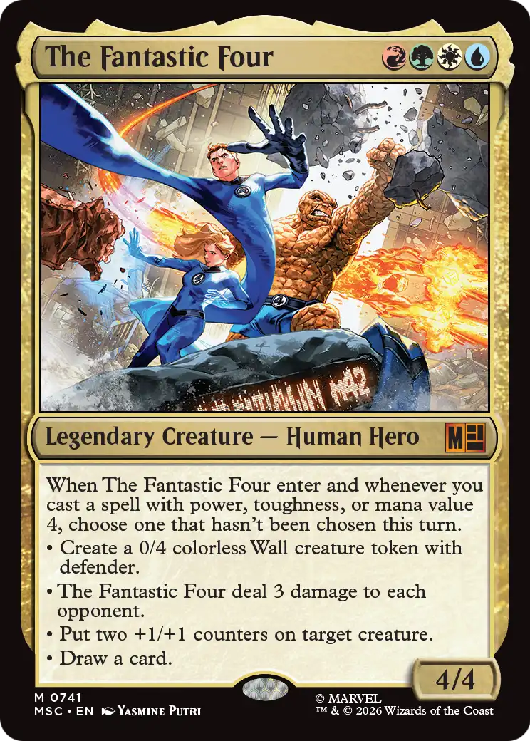 The Fantastic Four MTG proxy card