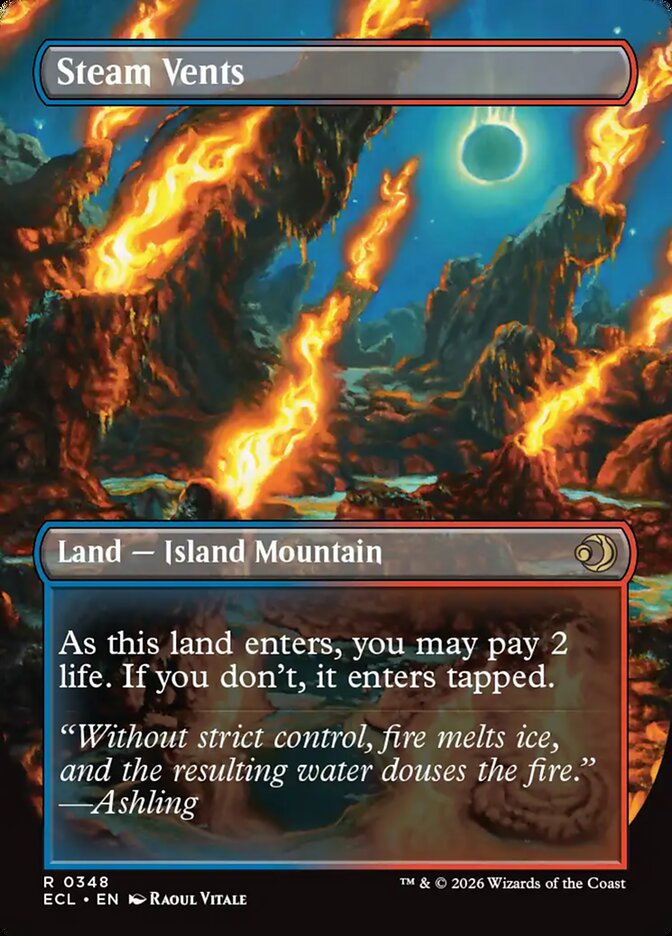 Steam Vents // Steam Vents - Lorwyn Eclipsed – MTG Proxy Card