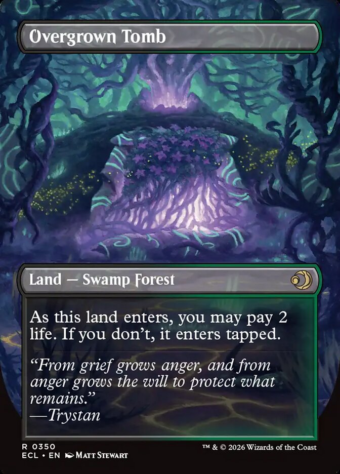 Overgrown Tomb // Overgrown Tomb - Lorwyn Eclipsed – MTG Proxy Card