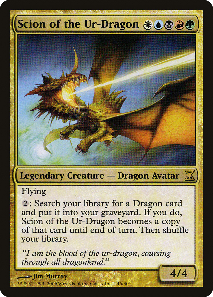 Scion of the Ur-Dragon MTG proxy card