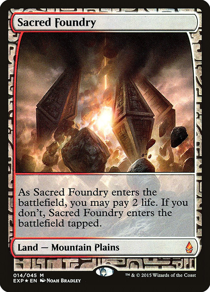 Sacred Foundry - Zendikar Expeditions (Foil) – MTG Proxy Card