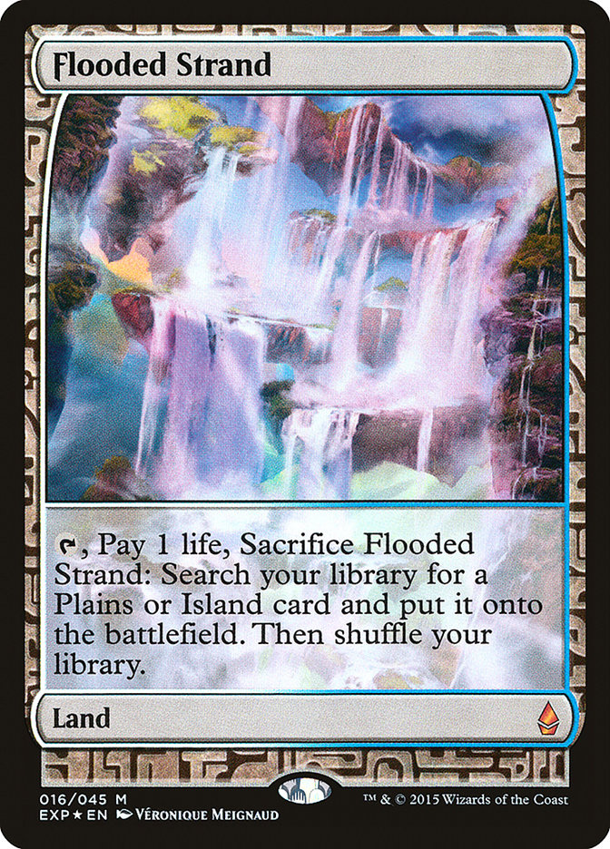 Flooded Strand - Zendikar Expeditions (Foil) – MTG Proxy Card