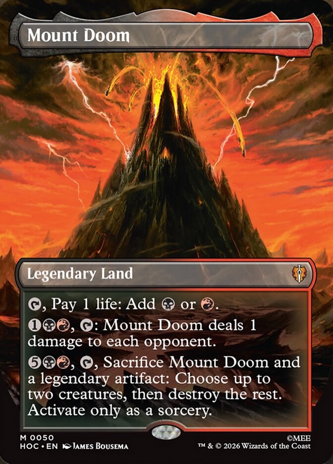 Mount Doom MTG proxy card