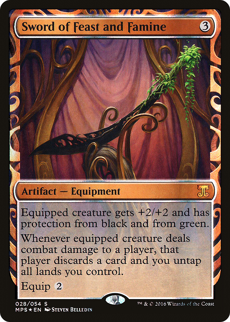Sword of Feast and Famine MTG proxy card