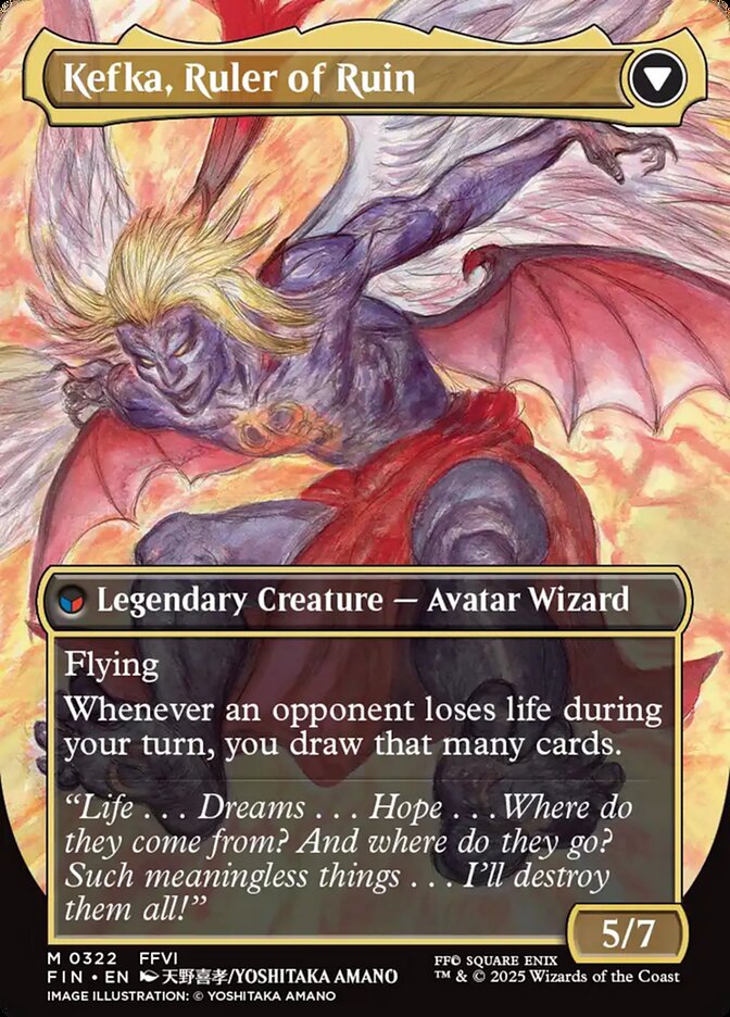 Kefka, Court Mage // Kefka, Ruler of Ruin - Final Fantasy – MTG Proxy Card