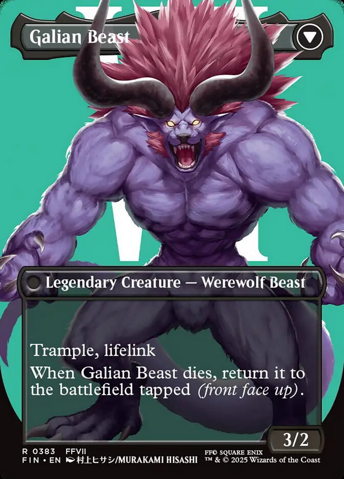 Vincent Valentine // Galian Beast - Final Fantasy – MTG Proxy Card